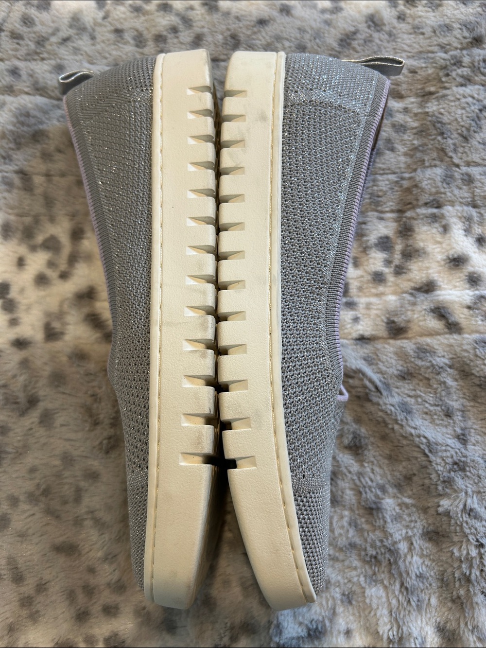 Vionic Gray Knit Slip-On Loafer Flats - Picture 4 of 5